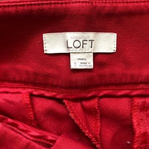 LOFT Pants - LOFT Marisa Pants, Red, Size 2 LOFT Pants - LOFT Marisa Pants, Red, Size 2